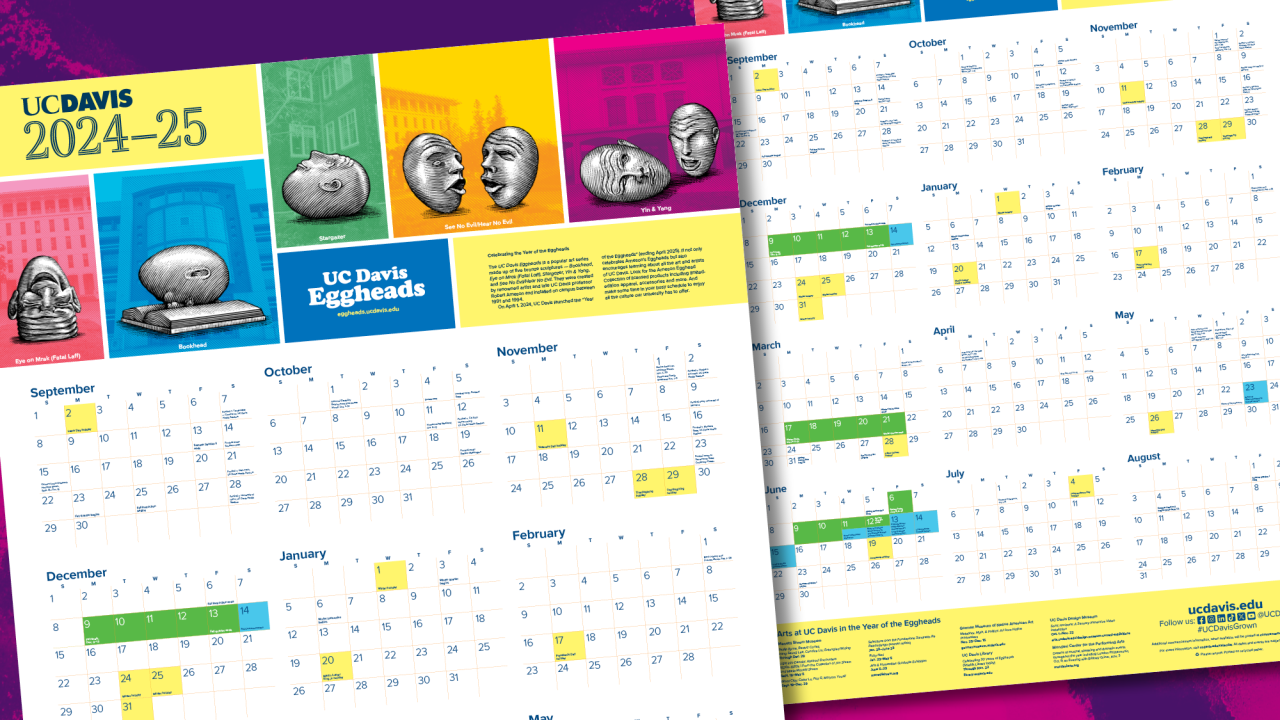 New Poster Calendars Celebrate Eggheads and Other Arts | UC Davis